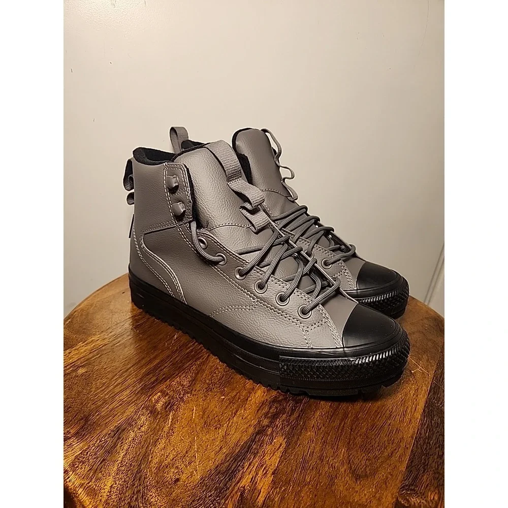 Converse Chuck Taylor All Star Hiker Boots High Grey Mens Sz 9 Shoes A14617C